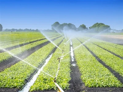 What are the supporting facilities for solar-powered sprinkler pumps?